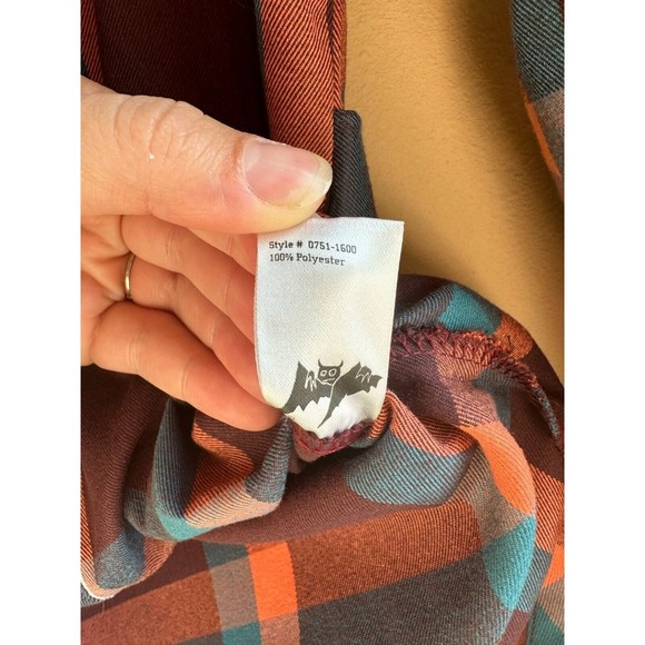 Flylow Women's Multicolor Plaid Button Up Collared Long Sleeve Shirt - XS - Picture 6 of 9